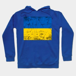 Distressed Ukrainian Flag Hoodie